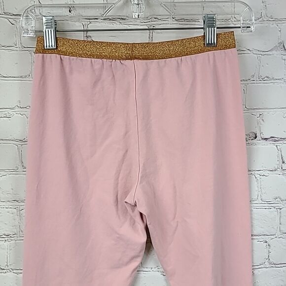 Carter's Girls Dusty Pink Knit Leggings Size 14 Soft Casual Lounge Stretch Pants - Picture 6 of 7